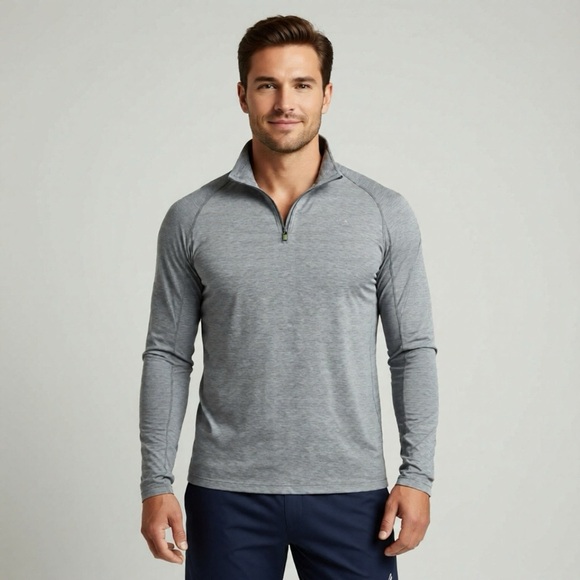 Paradox Other - Paradox 1/4 Zip Shirt Mens Size XL Grey Merino Wool Blend Dri-release Fresh Guar